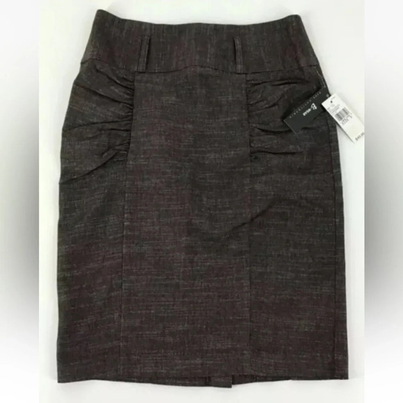NWT BCX Juniors Gray Tweed Pencil‎ Skirt Career Size 5 (1590) - Picture 1 of 4